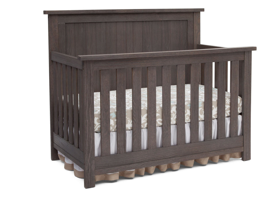 Serta Rustic Grey (084) Northbrook 4-in-1 Crib, Side View with Crib Conversion 8-Northbrook 4-in-1 Crib