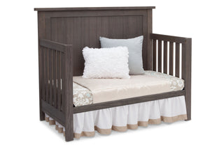 Serta Rustic Grey (084) Northbrook 4-in-1 Crib, Side View with Day Bed Conversion a4a 5-Northbrook 4-in-1 Crib