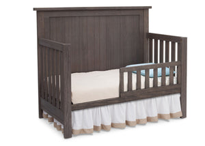 Serta Rustic Grey (084) Northbrook 4-in-1 Crib, Side View with Toddler Bed Conversion a3a 4-Northbrook 4-in-1 Crib