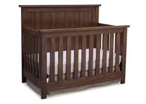 Serta Rustic Oak (229) Northbrook 4-in-1 Crib, Side View with Crib Conversion b4b 9-Northbrook 4-in-1 Crib