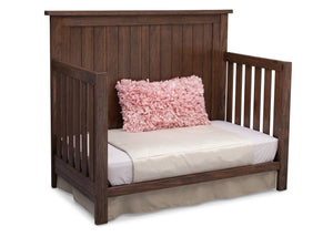 Serta Rustic Oak (229) Northbrook 4-in-1 Crib, Side View with Toddler Bed Conversion b6b 12-Northbrook 4-in-1 Crib