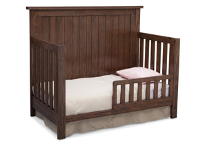 Serta Rustic Oak (229) Northbrook 4-in-1 Crib, Side View with Toddler Bed Conversion b5b 11-Northbrook 4-in-1 Crib