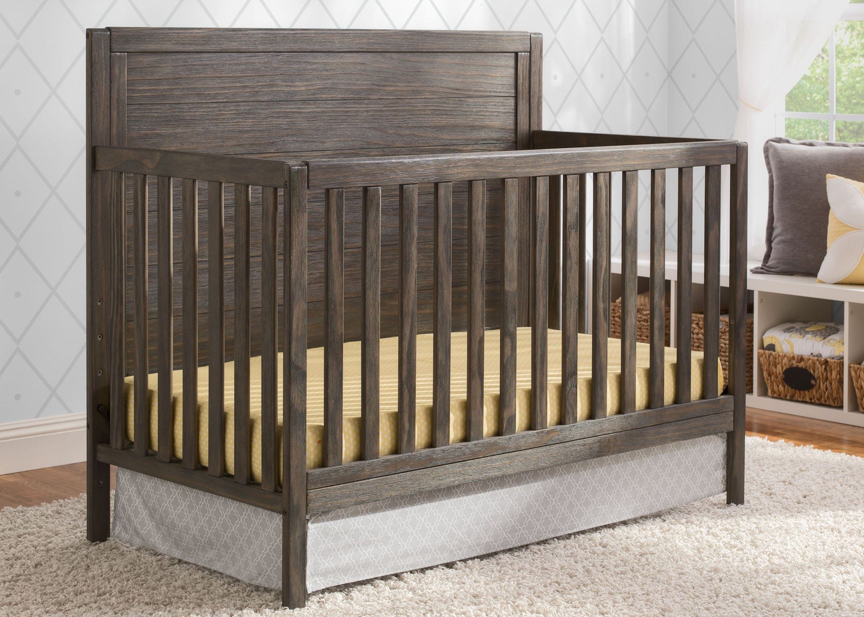 Serta Rustic Grey (084) Cambridge 4-in-1 Convertible Crib, Silo View a3a