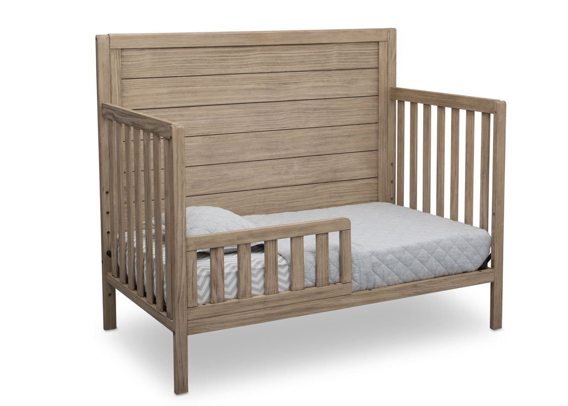 Serta Rustic Whitewash (112) Cambridge 4-in-1 Convertible Crib, Toddler Bed View b4b