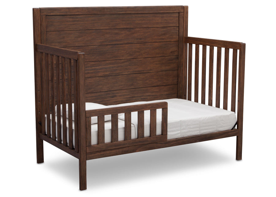 Serta Rustic Oak (229) Cambridge 4-in-1 Convertible Crib, Toddle Bed View c4c 19-Cambridge 4-in-1 Convertible Crib