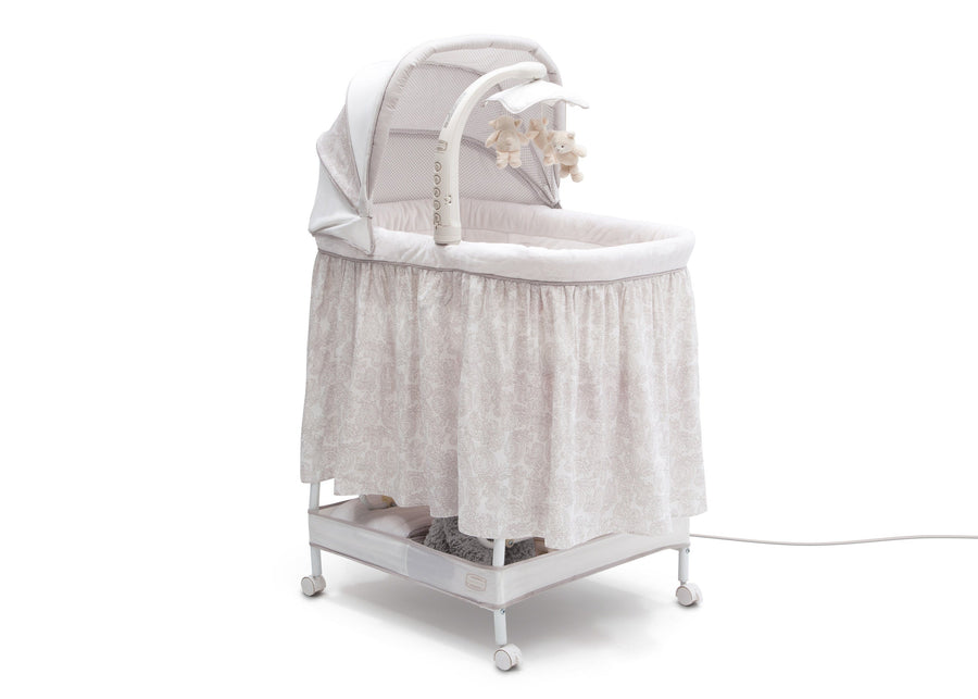 Embossed Paisley (2282) 2-Simmons Kids® Silent Auto Gliding Deluxe Bassinet