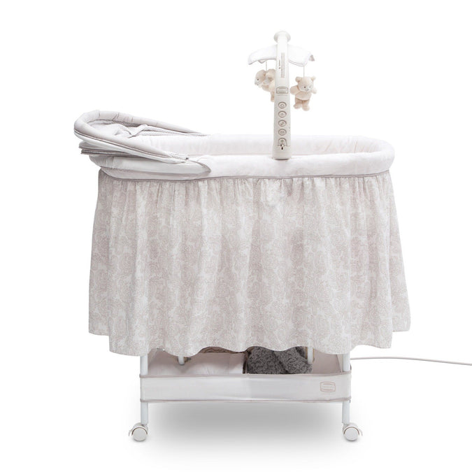 Embossed Paisley (2282) 5-Simmons Kids® Silent Auto Gliding Deluxe Bassinet