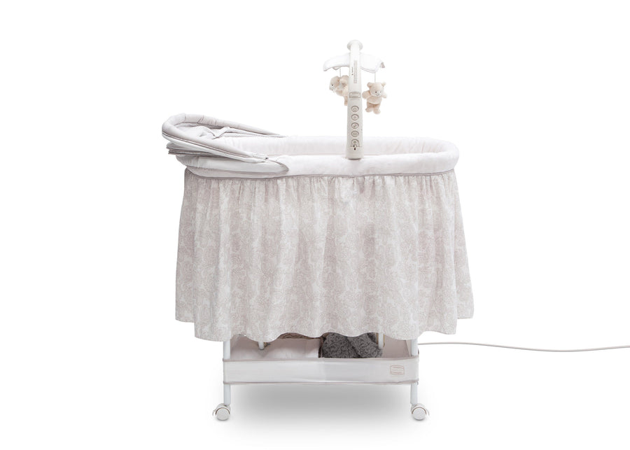 Embossed Paisley (2282) 3-Simmons Kids® Silent Auto Gliding Deluxe Bassinet