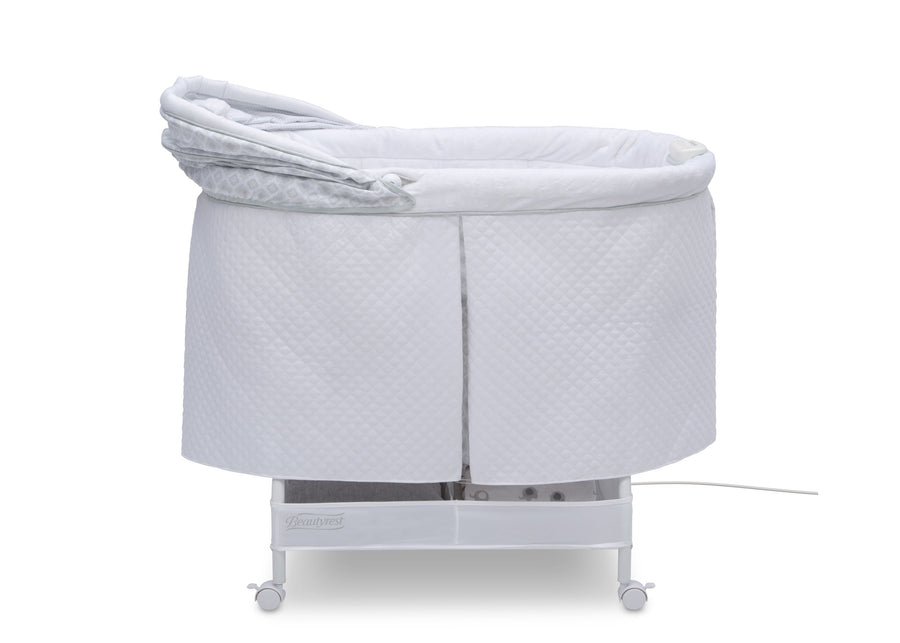 Simmons Kids Arcadia (2293) Silent Auto Gliding Lux Bassinet (701305-2293), Side Open, a3a 5-Beautyrest™ Silent Auto Gliding Lux Bassinet - Arcadia