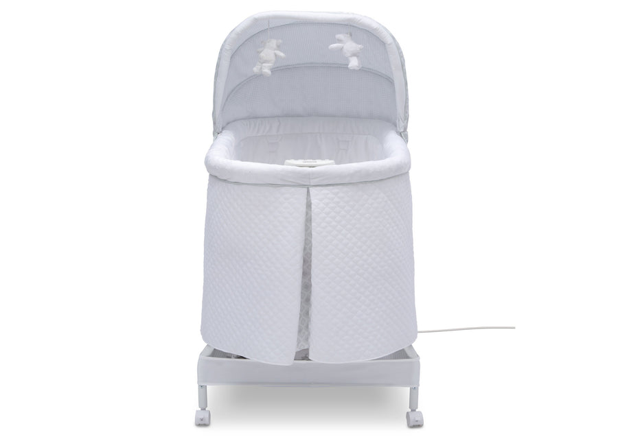 Simmons Kids Arcadia (2293) Silent Auto Gliding Lux Bassinet (701305-2293), Front Closed, a4a 4-Beautyrest™ Silent Auto Gliding Lux Bassinet - Arcadia