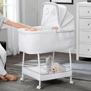 Silent Auto Gliding Elite Bassinet - Basketweave (2113) 701405-2113 0