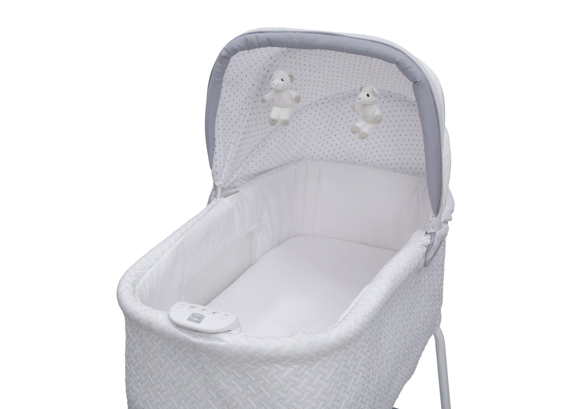 Silent Auto Gliding Elite Bassinet - Basketweave (2113) 701405-2113