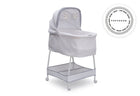 Silent Auto Gliding Elite Bassinet - Basketweave (2113) 701405-2113 2-Silent Auto Gliding Elite Bassinet - Basketweave