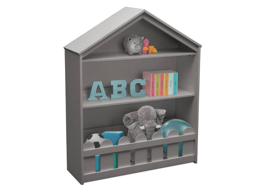 Grey (026) 2-Happy Home Storage Bookcase