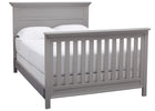 Serta Grey (026) Fairmount 4-in-1 Crib, Side View with Full Bed Conversion b7b 14-Fairmount 4-in-1 Crib