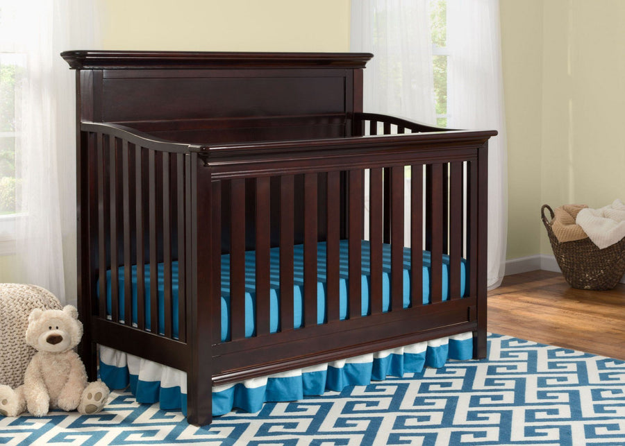 Serta Dark Chocolate 207 Fairmount 4-in-1 Crib, Hangtag View with Crib Conversion c2c 15-Fairmount 4-in-1 Crib