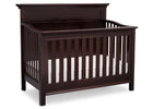 Serta Dark Chocolate (207) Fairmount 4-in-1 Crib, Side View with Crib Conversion c4c 17-Fairmount 4-in-1 Crib
