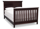 Serta Dark Chocolate (207) Fairmount 4-in-1 Crib, Side View with Full Size Platform Bed Kit (for 4-in-1 Cribs) 700850 c7c 21-Fairmount 4-in-1 Crib