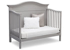 Serta Grey (026) Bethpage 4-in-1 Crib, Side View with Day Bed Conversion a6a 6-Bethpage 4-in-1 Crib