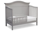 Serta Grey (026) Bethpage 4-in-1 Crib, Side View with Toddler Bed Conversion a5a 5-Bethpage 4-in-1 Crib