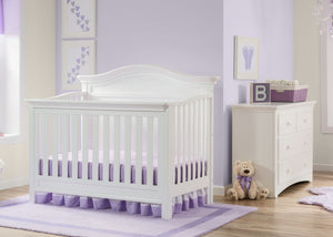 Serta Bianca White (130) Bethpage 4-in-1 Crib, Room View 1-Bethpage 4-in-1 Crib