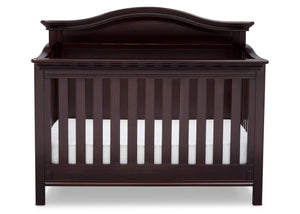 Serta Dark Chocolate (207) Bethpage 4-in-1 Crib, Front View with Crib Conversion c3c 17-Bethpage 4-in-1 Crib