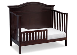 Serta Dark Chocolate (207) Bethpage 4-in-1 Crib, Side View with Toddler Bed Conversion c5c 18-Bethpage 4-in-1 Crib