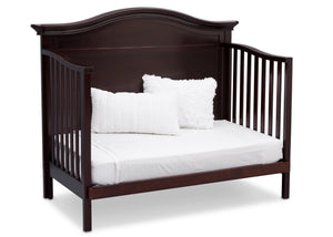 Serta Dark Chocolate (207) Bethpage 4-in-1 Crib, Side View with Day Bed Conversion c6c 19-Bethpage 4-in-1 Crib