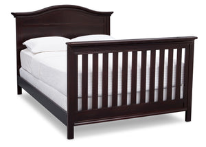 Serta Dark Chocolate (207) Bethpage 4-in-1 Crib, Side View with Full Size Bed c7c 20-Bethpage 4-in-1 Crib