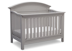 Serta Grey (026) Adelaide 4-in-1 Crib, Side View with Crib Conversion a4a 0-Adelaide 4-in-1 Crib