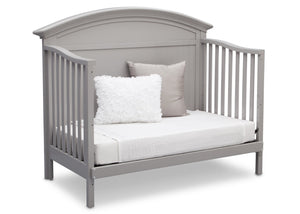 Serta Grey (026) Adelaide 4-in-1 Crib, Side View with Day Bed Conversion a6a 6-Adelaide 4-in-1 Crib