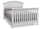 Serta Bianca (130) Adelaide 4-in-1 Crib, Side View with Full Size Platform Bed Kit (for 4-in-1 Cribs) 700850 and Footboard b7b 11-Adelaide 4-in-1 Crib