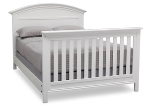 Serta Bianca (130) Adelaide 4-in-1 Crib, Side View with Full Size Platform Bed Kit (for 4-in-1 Cribs) 700850 and Footboard b7b 12-Adelaide 4-in-1 Crib