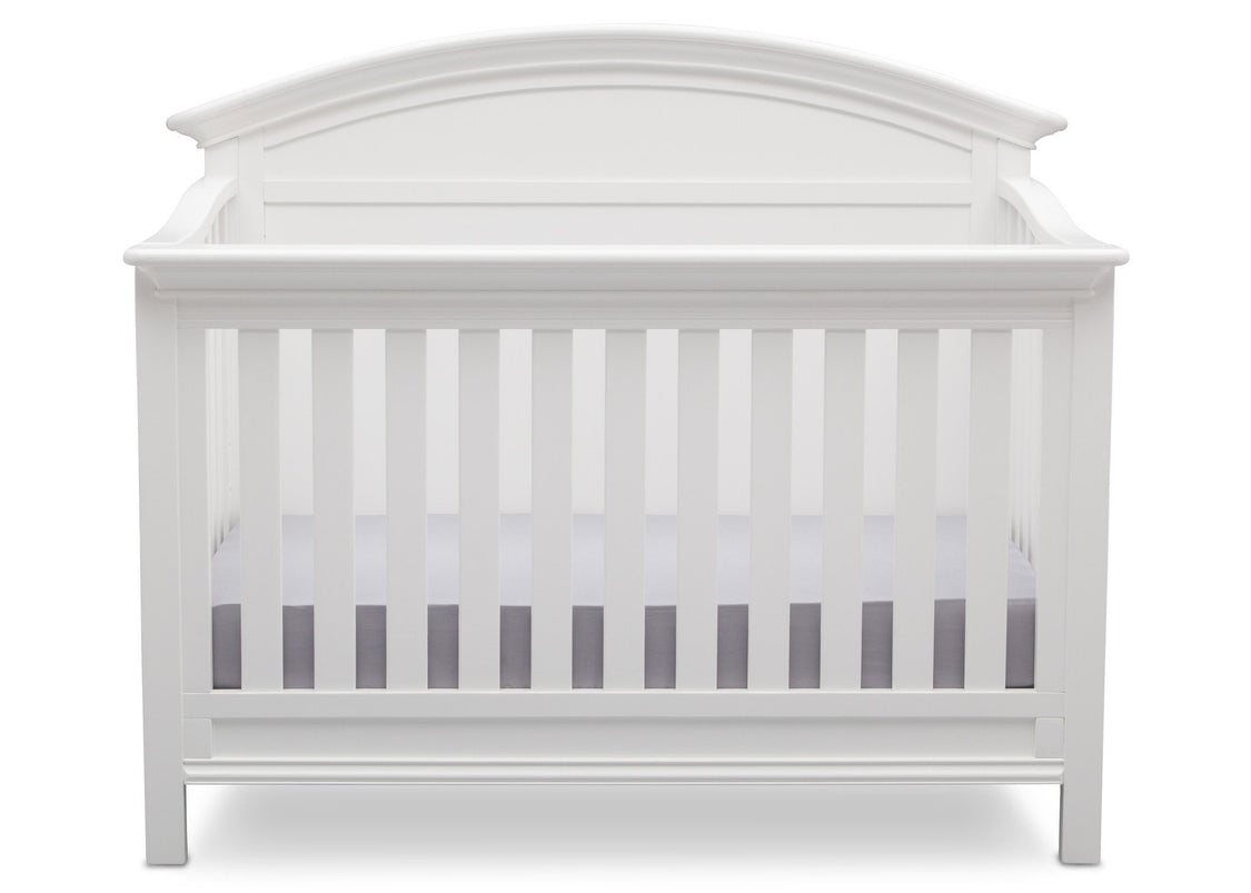 Serta Bianca (130) Adelaide 4-in-1 Crib, Front View with Crib Conversion b3b