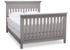 Serta Grey (026) Fernwood 4-in-1 Crib, Side View with Full Size Platform Bed Kit (for 4-in-1 Cribs) 700850 b7b 11-Fernwood 4-in-1 Crib