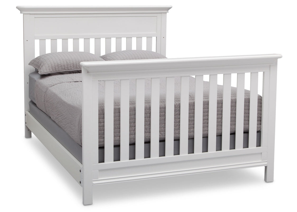 Serta Bianca (130) Fernwood 4-in-1 Crib, Side View with Full Size Platform Bed Kit (for 4-in-1 Cribs) 700850 a7a