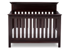 Serta Dark Chocolate (207) Fernwood 4-in-1 Crib, Front View with Crib Conversion c3c 14-Fernwood 4-in-1 Crib
