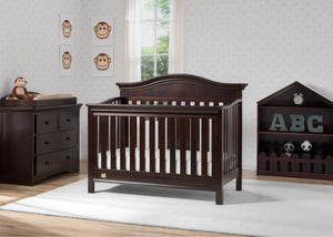 Serta Dark Chocolate (207) Banbury 4-in-1 Convertible Crib, Room View c1c 2-Banbury 4-in-1 Convertible Crib