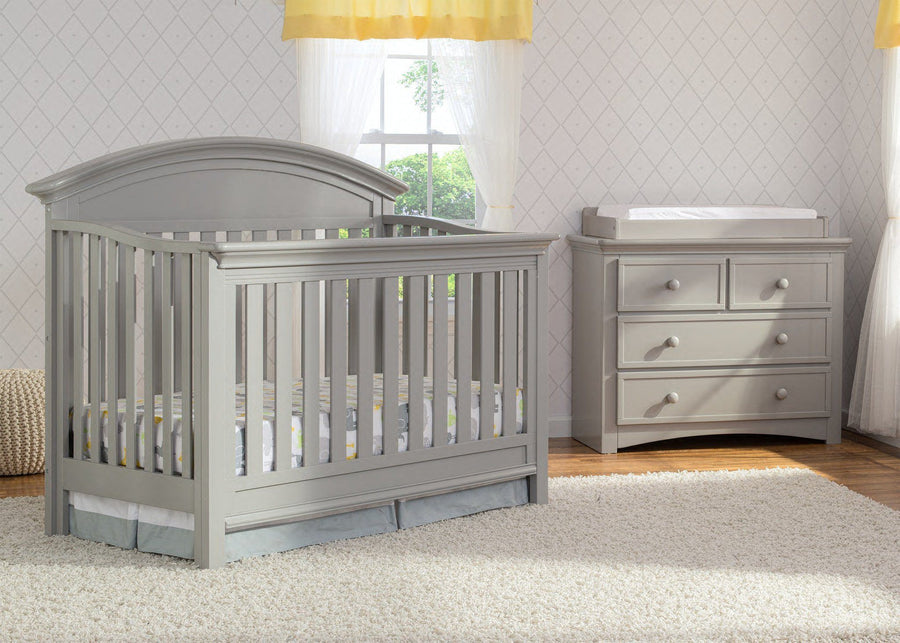 Serta Grey (026) Aberdeen 4-in-1 Crib, Crib Conversion in Setting 2 a1a 2-Aberdeen 4-in-1 Crib