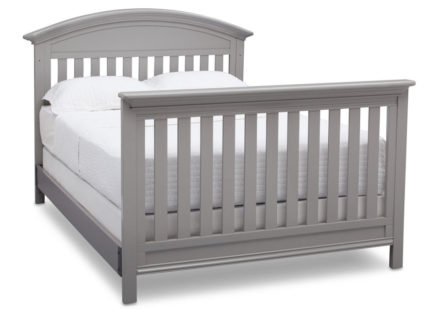 Serta Grey (026) Aberdeen 4-in-1 Crib with Full Size Platform Bed Kit (for 4-in-1 Cribs) 700850 with Footboard a7a 8-Aberdeen 4-in-1 Crib