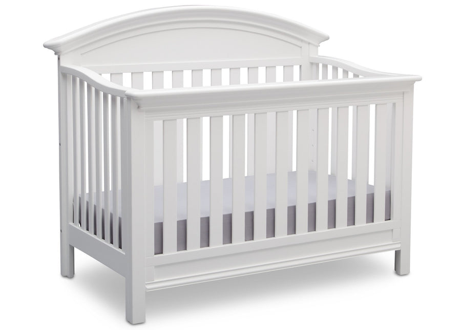 Serta Bianca (130) Aberdeen 4-in-1 Crib, Side View with Crib Conversion b4b 3-Aberdeen 4-in-1 Crib