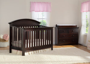 Serta Dark Chocolate (207) Aberdeen 4-in-1 Crib, Crib Conversion in Setting 2 c1c 16-Aberdeen 4-in-1 Crib