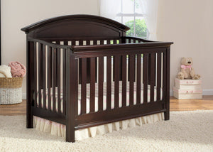 Serta Dark Chocolate (207) Aberdeen 4-in-1 Crib, Crib Conversion in Setting 1 c2c 37-Aberdeen 4-in-1 Crib