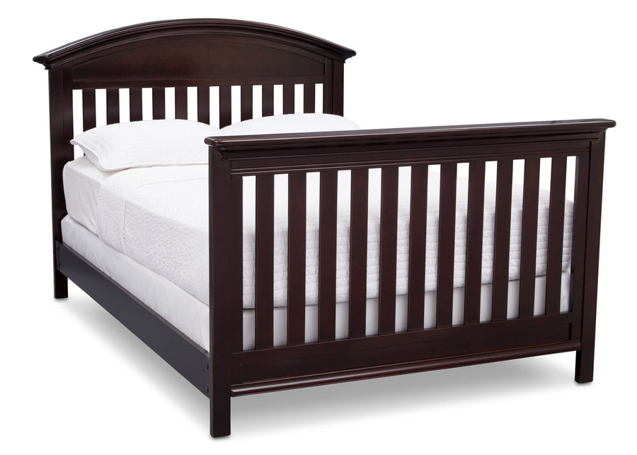 Serta Dark Chocolate (207) Aberdeen 4-in-1 Crib with Full Size Platform Bed Kit (for 4-in-1 Cribs) 700850 with Footboard c7c 18-Aberdeen 4-in-1 Crib