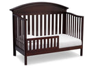 Serta Dark Chocolate (207) Aberdeen 4-in-1 Crib, Side View with Toddler Bed Conversion c5c 16-Aberdeen 4-in-1 Crib