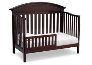 Serta Dark Chocolate (207) Aberdeen 4-in-1 Crib, Side View with Toddler Bed Conversion c5c 18-Aberdeen 4-in-1 Crib