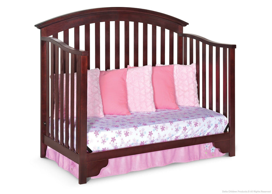 Delta Children Black Cherry Espresso (607) Sonoma 4-in-1 Crib, Day Bed Conversion a4a 3-Sonoma 4-in-1 Crib