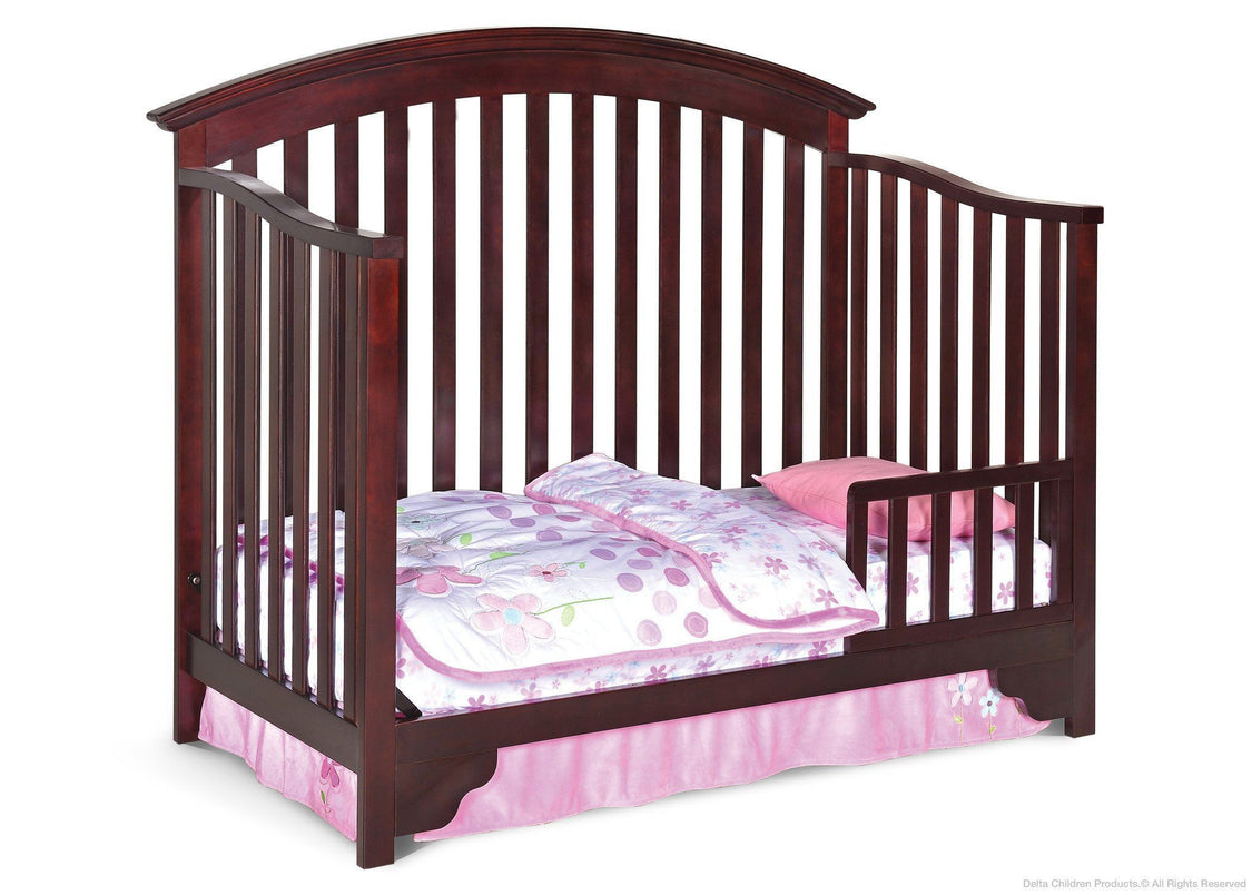 Delta Children Black Cherry Espresso (607) Sonoma 4-in-1 Crib, Toddler Bed Conversion a3a