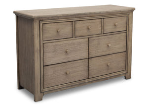 Serta Rustic Driftwood (112) Langley 7 Drawer Dresser, Right View b2b 16-Langley 7 Drawer Dresser