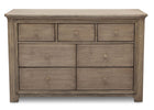Serta Rustic Driftwood (112) Langley 7 Drawer Dresser, Front View b1b 4-Langley 7 Drawer Dresser